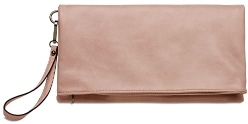 Caspar TA392 elegante Damen Briefumschlag Clutch Tasche Abendtasche