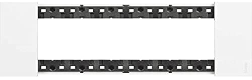 Bticino KA4806KW Placca per Punto Luce, Serie Living Now, Design Innovativo con Spazio Aumentato per le Funzioni, 6 Moduli, Finitura Color Bianco