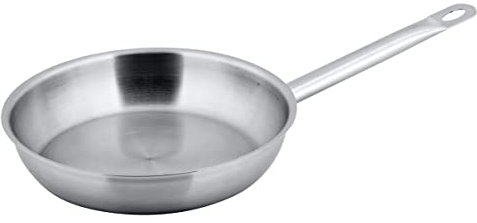 METRO Professional Pfanne unbeschichtet | Ø 24 cm | Edelstahl | Backofengeeignet bis max. 240 °C | auch für Induktion | Pfanne | Universalpfanne | auch für gewerblichen Einsatz