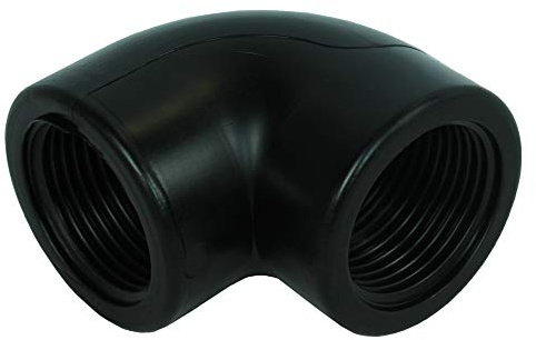 GASMIS PP Gewindefitting Schraubfitting, Winkel 90° IG x IG - 1x1 - 30,30mm, 5 Stück