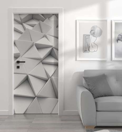 MyMaxxi Türtapete selbstklebend - Einteilige Türfolie 90x200 cm - Motiv: Polygone Nr. 1 Türklebefolie zum verschönern & bekleben der Tür - Türaufkleber aus Klebefolie