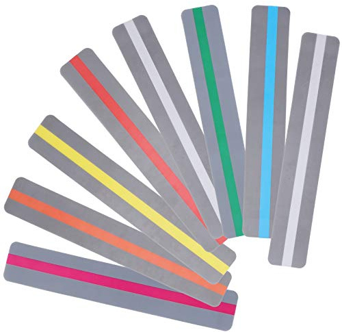 Lot de 8 Bandes de Lecture Guidées, Marque-Pages Colorés pour Enfants, Enseignement et Personnes avec Dyslexie