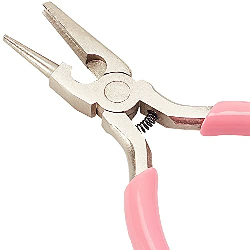 SUNNYCLUE Pinze Concave e Tonde da 4.9 Pollice Pinze per Gioielli Pinze per Anelli di Filo Mini Pinze di Precisione Strumenti per Piegare Fili per Progetti di Hobby di Creazione di Gioielli