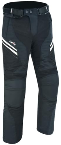 LOVO - Pantalon Moto Verano Unisex con Diseño Perforado - Pantalones de Moto Transpirables para Hombre y Mujer - Ropa Moto Segura con Refuerzos en Caderas y Rodillas - Alta Durabilidad y Confort