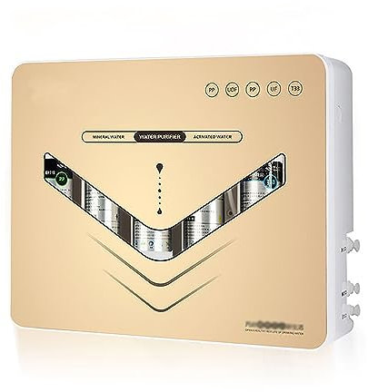 RUYICZB Countertop Reverse Osmosis System, 5-Stage Reverse Osmosis Water Filter Countertop, Space-Saving Design, Instant Pure Water On-Demand, High Capacity Removes Chlorine & Heavy Metals