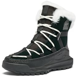 SOREL Women's ONA RMX Glacy Plus Waterproof Boot - Black, Sea Salt - 7