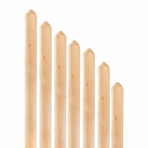 Mega Holz Zaunlatten Paket  Mallorca  10 Stück aus Lärchenholz 130 cm Höhe Halbpalisade Zaun Brett Zaunbrett Gartenzaun Holzzaun