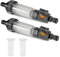 2 Stück Wohnmobil Wasserfilter inkl. Ersatzsieb mit 3/4 Zoll Schnelladapter und Regulierventil, mit Wasserfilter Filtereinsatz, für Wohnmobil, Wohnwagen, Caravan und Boot Zubehör