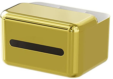 Duiaynke Kosmetiktuch-Box, Papierhalter, Boxen für Bar, Restaurant, Hotel, Wohnzimmer, Waschtisch, Arbeitsplatte (Gold)