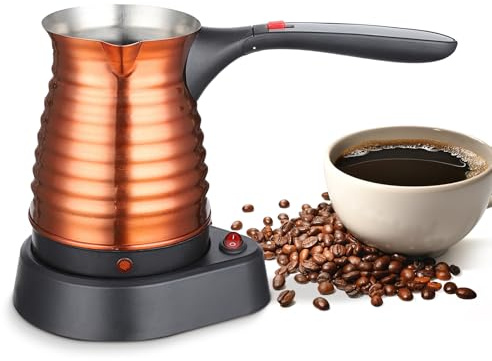 Baoblaze 17oz Elektrische Kaffeekanne Teekessel mit Griff Mehrzweck-Schnellkessel Edelstahl-Kaffeekessel für Café