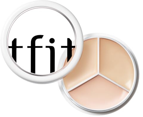TFIT Cover Up Pro Concealer-Palette – 3-in-1-Farbkorrekturcreme mit vollständiger Abdeckung (00 Light, 15g)