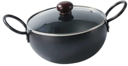 rockible Nonstick Iron Stockpot with Cover for Stews and Breakfast Dishes, Multi, Mouth Diameter 28cm