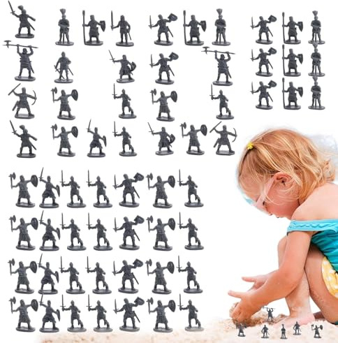 Nbbwwu Zinnsoldaten, Miniatur Figuren Antike Krieger, Miniatur Modelle 100 Stück Spielsets Für Rollenspiele Tortendekoration