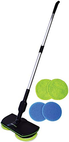 Balai à franges électrique sans fil 3 en 1 rechargeable pour nettoyer les sols et les moquettes, design puissant et léger