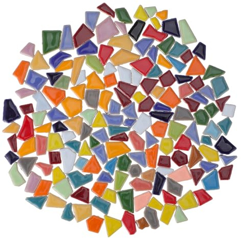 CLISPEED 200g Azulejos De Mosaico De Cerámica Diy Mosaico De Azulejos Para Decoración Cerámico Para Manualidades