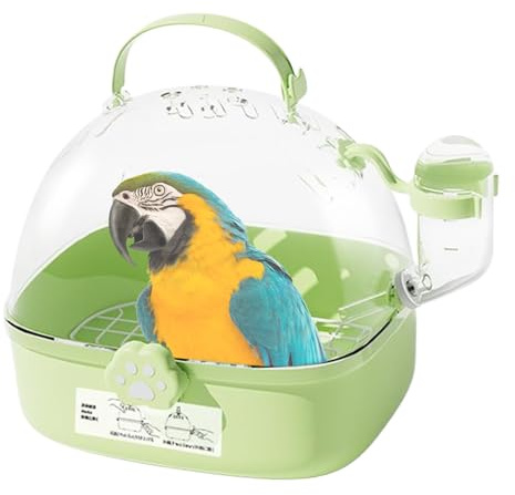 Transporteur pour Oiseaux - pour Oiseaux,Caisse Transportable Ventilée avec Bouteille d'eau pour Petits Animaux