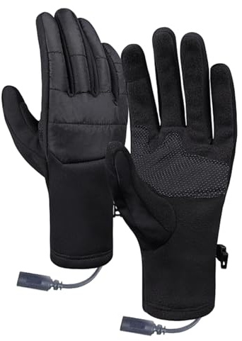 Beheizte Handschuhe - Handschuhe Für Elektrische Arbeit, USB -Touchscreen Fäustlinge Für Frauen | Ski -Snowboarden Im Freien Im Freien, Warme Winterhandschuhe Zum Arbeiten Mit Rodelcamping Kaltem Wett
