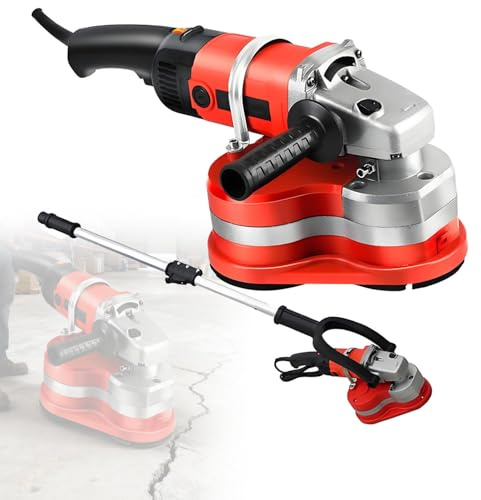 GLBMXDD Pulidora de Paredes Manual de 2800 W, pulidora de Suelos de 6 velocidades y 2800 RPM para pulir y Limpiar Superficies de Piedra, hormigón, Cemento, mármol, Roca y Granito. Withpole