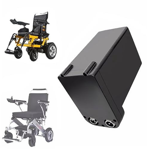 JHKJ Electric Wheelchair Battery 24V 6Ah 8Ah 10Ah 12Ah 15Ah Rechargeable Lithium-ion Batteries 24 Volt Mobility Scooter Battery with Charger and Buckle,24V15Ah