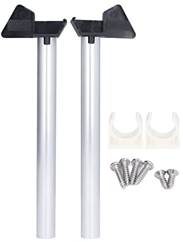 Kit di drenaggio per grondaie per serra, 2 tubi di drenaggio in argento, kit di tubi per grondaie in PVC e alluminio di alta qualità, di drenaggio dell'acqua piovana facile da