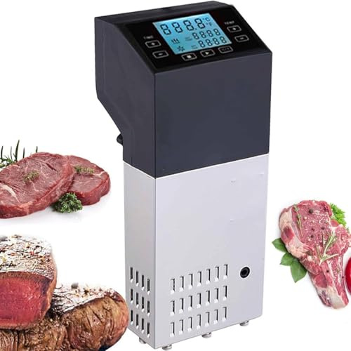 Sous Vide - Olla de precisión, 1500 W, olla de cocción lenta comercial de acero inoxidable con pantalla LCD, capacidad de 30 litros, ajuste de 0 a 99 ℃, ciclo de agua 3D para cocina