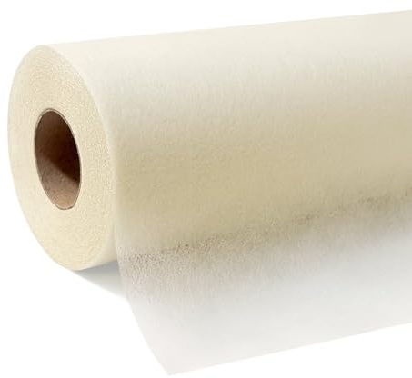 Tischdeckenrolle, Creme, 1,1m x 30m (50g/m²), stoffähnliche Einweg-Tischdecke aus Vlies als zuschneidbare Meterware für Geburtstag, Party, Hochzeit, Biertische und Tischdeko
