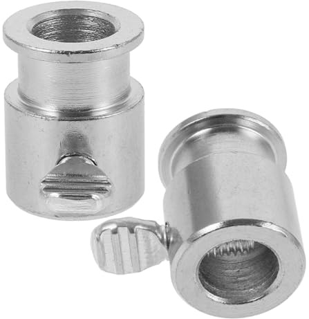 FOMIYES Set 2 Accessori per Spiedo Girarrosto in Metallo, Bullone e Fissatore per Asta di Grigliatura Manicotto Limitatore, Parti per Aste Girarrosto da Esterno per Cottura Uniforme