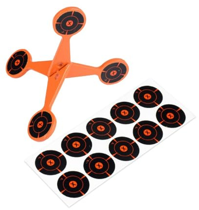 Spinner målskivor, roterande reaktiv 10 pappersblad, automatisk återställning metall vrider målskiva – lämplig för utomhusspel familjeskoj skicklighetsträning camping gräsmatta trädgård park Ü