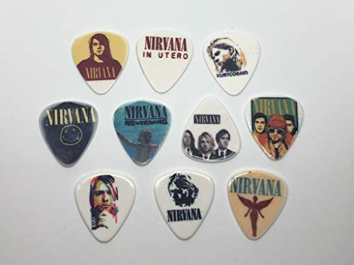 Nirvana Lot de 10 médiators 10 motifs différents