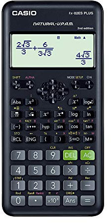 Casio FX-82ES Plus 2nd Edition - Nicht programmierbarer wissenschaftlicher Taschenrechner, 252 Funktionen