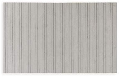 WohnDirect Nachhaltige Bambus Badematte Hellgrau - rutschfestes Zero Waste Produkt - Badevorleger, Duschvorleger 50 x 80 cm