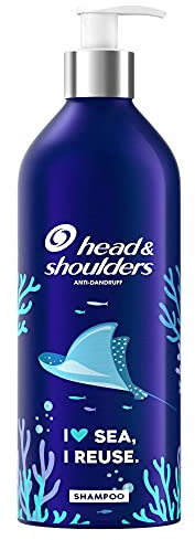 Head & Shoulders Classic Clean anti-dandruff shampoo, refillable aluminium bottle, pump dispenser, 72 hours dandruff protection, 430 ml