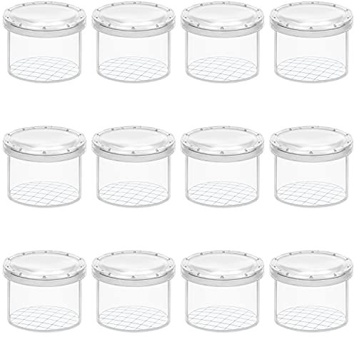 Belle Vous 12er Pack Becherlupen für Kinder & Erwachsene Forscher Set Klares Lupenglas für Kinder - Tragbare Becherlupe für Wissenschaft/Biologie & Käfersammeln - Insekten Forscherset Kinder