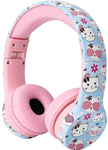 Snug Play+ Kids Headphones with Volume Limiting for Toddlers (Boys/Girls) - Cats