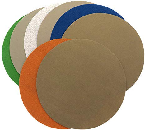 10 fogli di carta vetrata - 7 pollici 180 mm dischi abrasivi carburo di silicio 60-10000 grane gancio e anello per lucidatura e amp; Rettifica, 10 pezzi, 4000