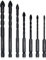7 Pieces Masonry Drill Bits, Cross Bit Universal Drilling Tool 3mm 4mm 5mm 6mm 8mm 10mm 12mm for Glass, Ceramic Tile, Plastic, Wood, Concrete Wall