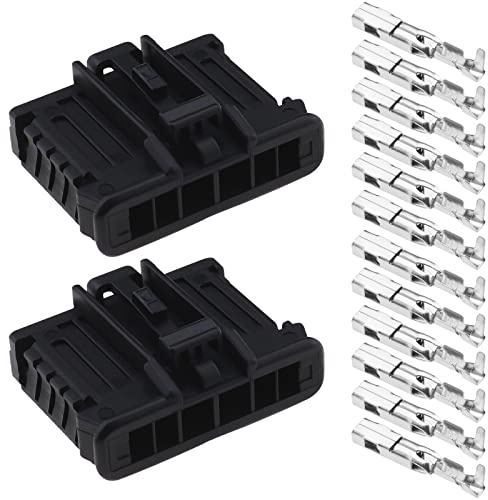 eMagTech 2 Set Rückleuchten Reparatur Stecker Set mit Klemmen Kompatibel mit Peugeot Kompatibel mit Citroen Automotive Lampenfassung Sockel 12V