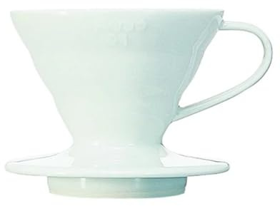 HARIO V60 Size 01 Ceramic Coffee Maker with Spout - White