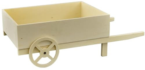 Doni Bomboniere Carrito de madera con 2 ruedas para bodas, 10 unidades, para decoración de comunión, bautizo, cumpleaños, 18 años, rústico, original, gadget de fin de fiesta, arreglo de flores