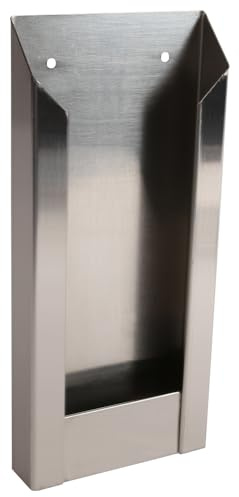 1 Stück, Hygienebeutelspender, FRANZ MENSCH, 27 x 13 x 3cm, grau, Edelstahl | Spender für Papierhygienebeutel, Hygienebeutel, hygiene bag dispenser, Waschraum, WC, Hotel, Sanitärbereich, Edelstahl