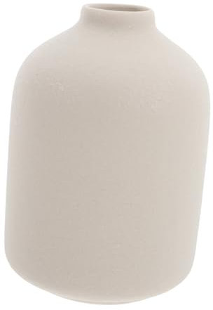 Cabilock Jarrón De Cerámica Blanca Moderno para Flores Jarrón Pequeño y Artístico para Arreglos Florísticos De Escritorio