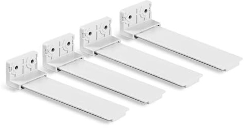 YXIUEYINGE Integrated Fridge Door Plastic Mounting Bracket Fixing Slide Kit For Freezer Refrigerator Door Shelf Rail For Refrigerator(4PCS)