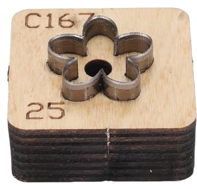 Pssopp Molde de Perforación de Cortador de Cuero, Madera Maciza de Acero Carbono de Cuero Troquelado para Billeteras Bolsas de Llaves (25 mm)