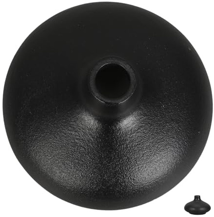 Mobestech Vase en Céramique Noir Rond Rétro, Ornement Décoratif Pratique pour Maison Zen, Style Simple et Élégant, Compact et Créatif pour Décoration Intérieure