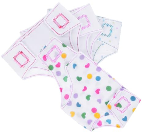 WEKAMOS 4 Piezas Pañales para Muñecas de Ropa Reutilizable para Muñecas Niña Accesorios Roles
