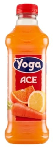 Yoga Succo ACE Arancia Carota Limone, Bottiglia PET 1L, Confezione da 6