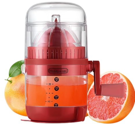 Hand Juicepress | Limepress Juicer med Måttkopp | Juiceutvinner med Hällsnabel för Granatäpple Babymat Bakning Drycker | Camping Resa Picknick sbänk Utomhus
