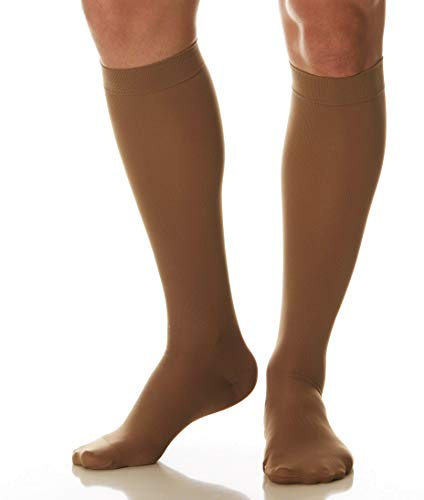 SCUDOTEX Bas Unisexe Grand Voyage Compression Décroissante Légère 14-17 Hg mm Couleur Nature Taille 3
