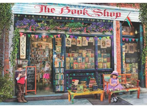 Anatolian 500Piece Jigsaw Puzzle - The Bookshop Kids Jigsaw Puzzle, Multicolor