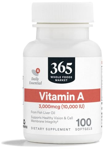 365 by Whole Foods Market, Vitamin A 10,000 IU, 100 CT
